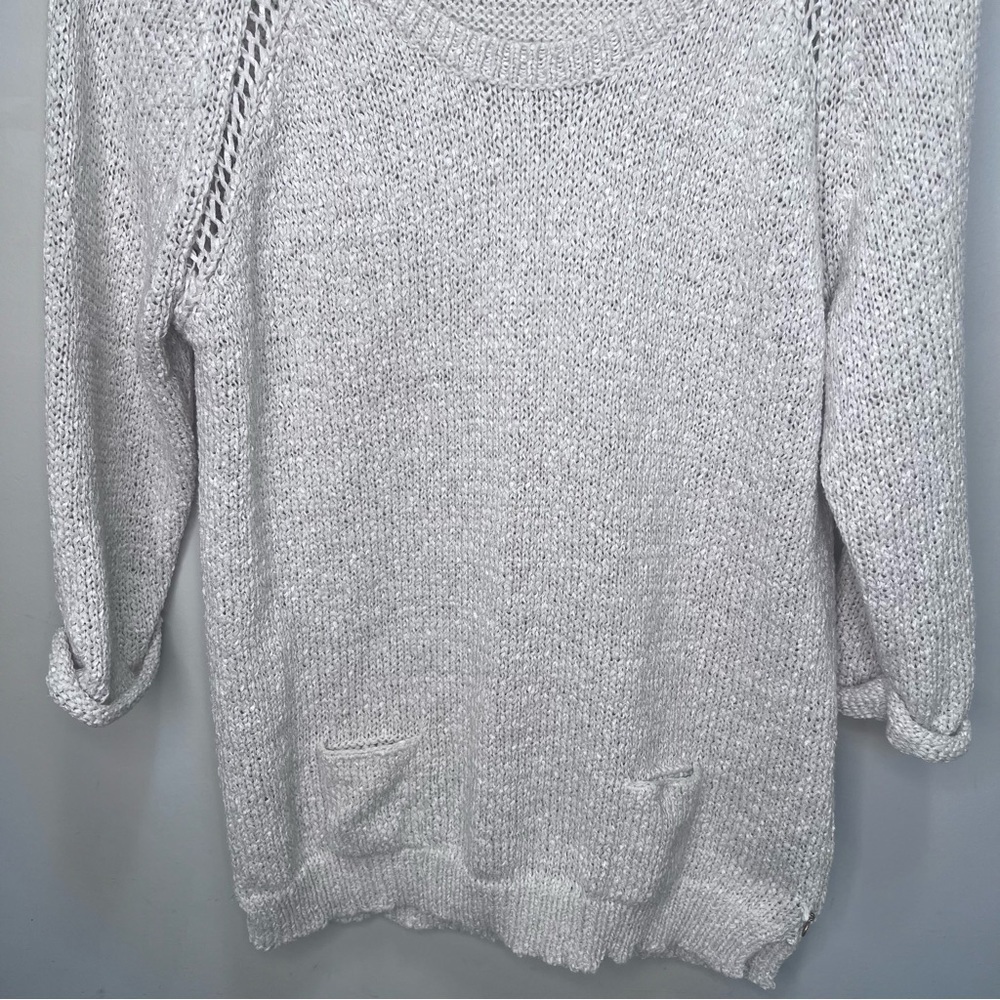 Madison Scotch Tan Knit Crew neck Sweater Size 2= US 8 - Picture 3 of 13